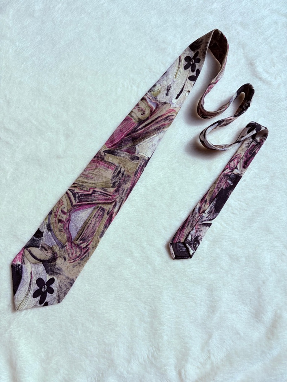Abstract Multicolor Floral-Print Men's Tie by MBP